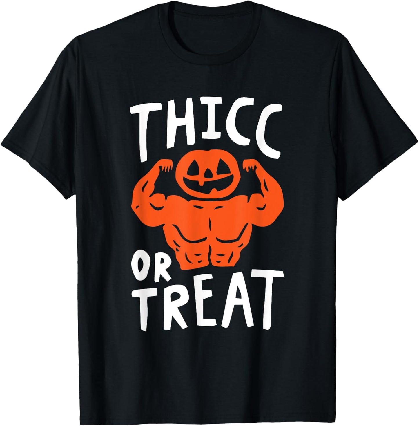 Trick Or Treat Pun Lazy Halloween Costume Workout Gym Lover T-Shirt - T-Shirt | Black