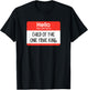 Hello My Name Is Child Of The One True King T-Shirt - T-Shirt | Black