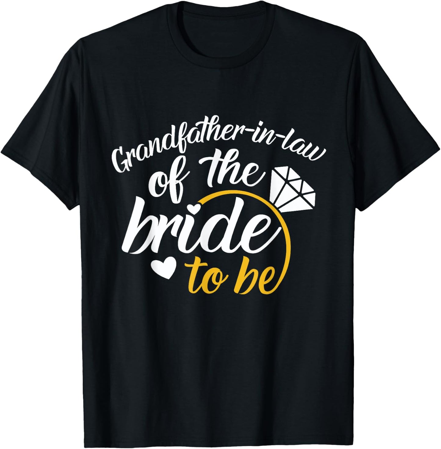 Grandfather-in-law Of The Bride-To-Be Big Wedding Day T-Shirt - T-Shirt | Black