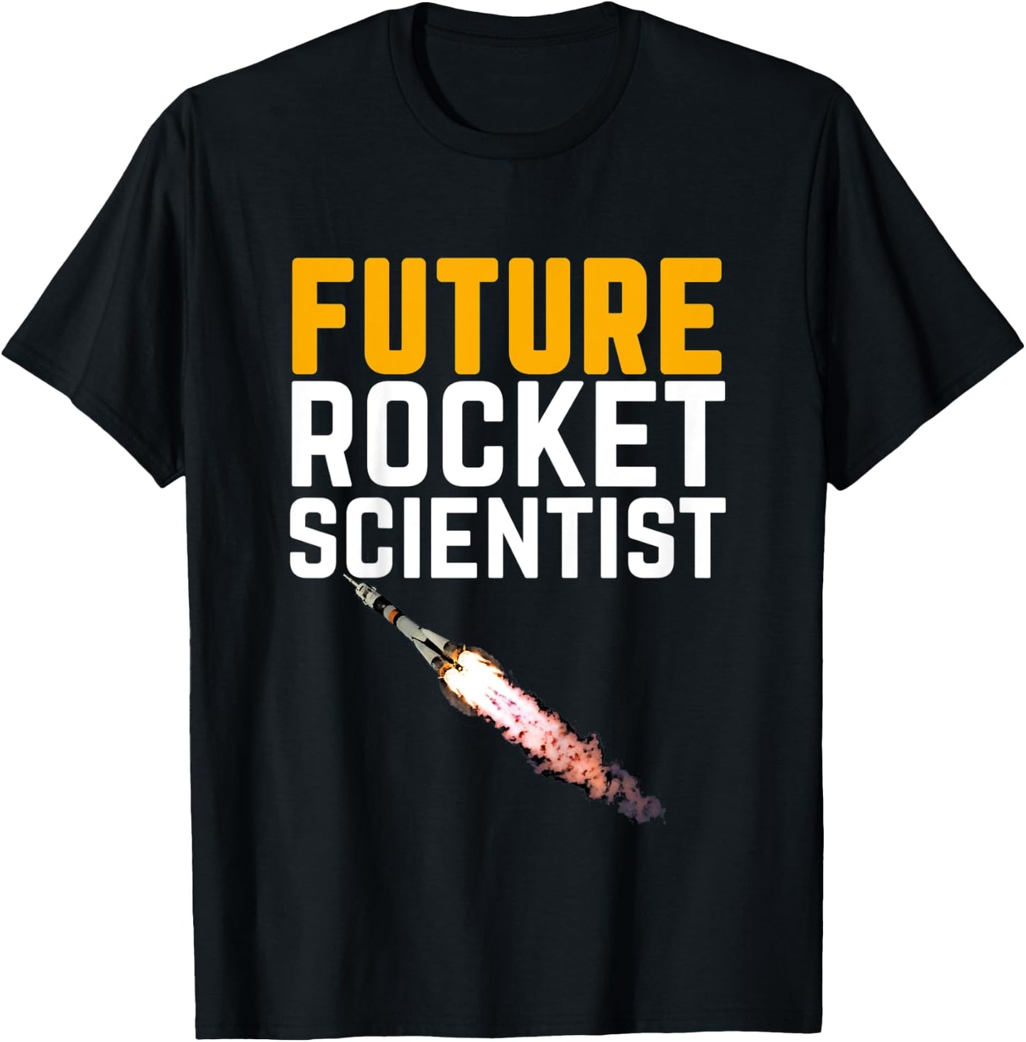 Kids Future Rocket Scientist - Funny Astronaut Gift T-Shirt - T-Shirt | Black