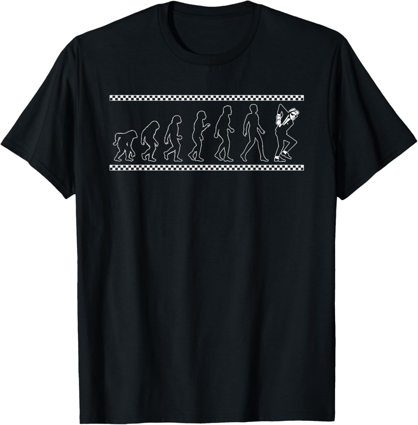 Ska dancer evolution ska music rude boy T-Shirt - T-Shirt | Black