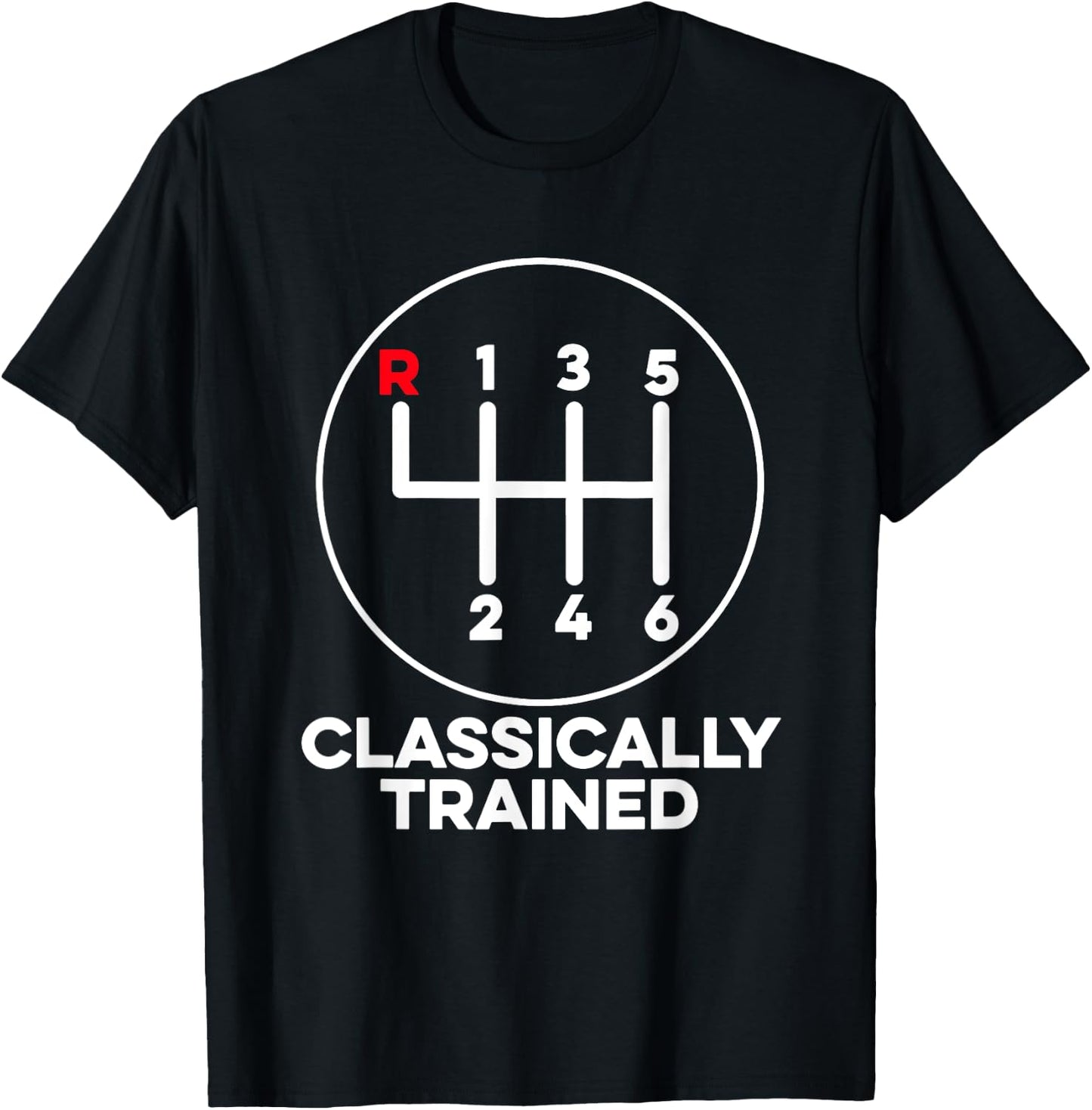 Classically Trained Mechanic Car Manual Transmission Stick T-Shirt - T-Shirt | Black