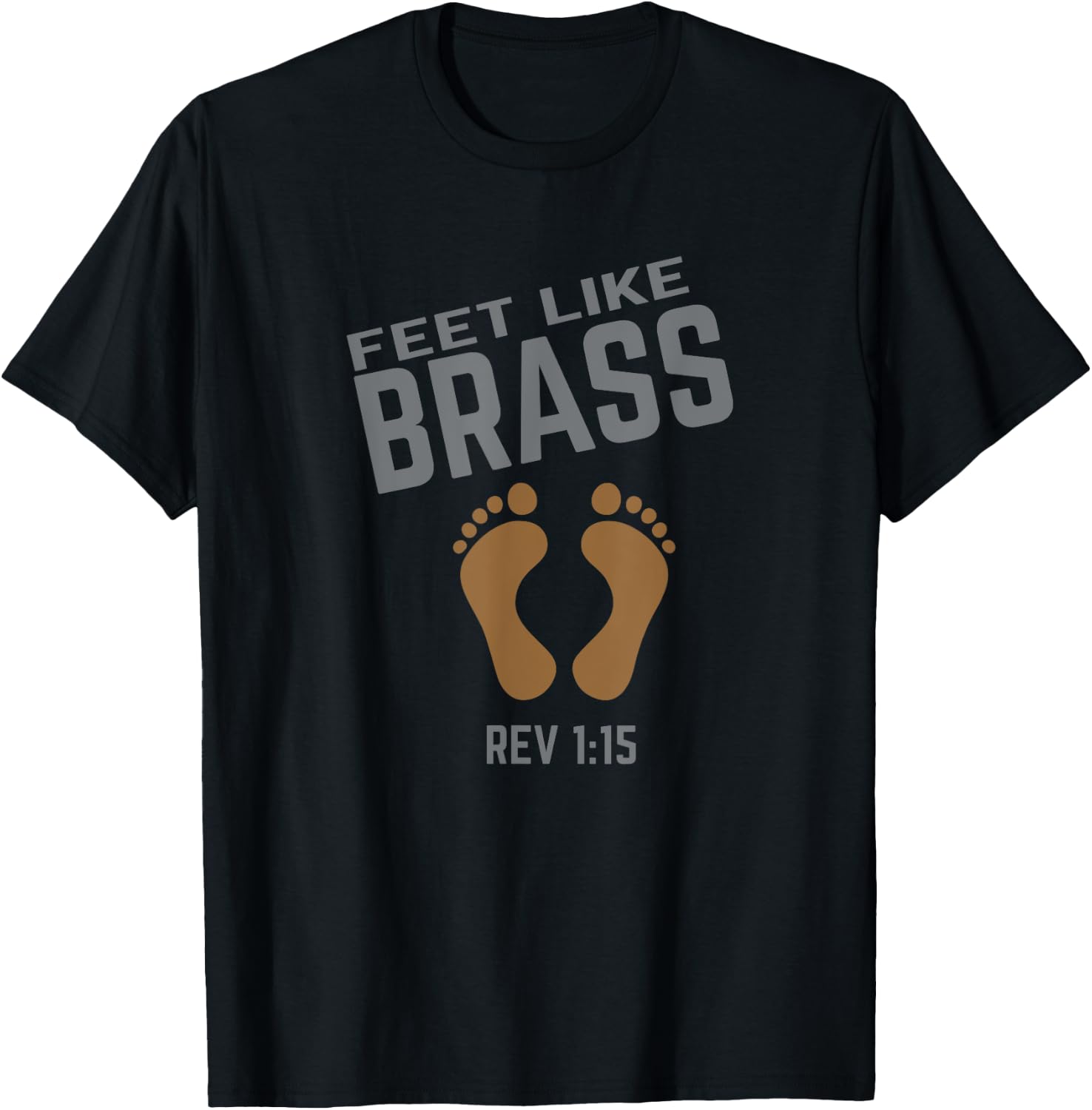 Hebrew Israelite Clothing Feet Like Brass Shirt T-Shirt - T-Shirt | Black