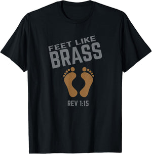 Hebrew Israelite Clothing Feet Like Brass Shirt T-Shirt - T-Shirt | Black