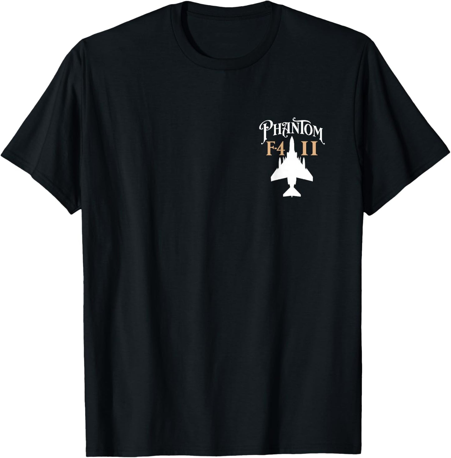 F-4 Phantom II Military Fighter Jet Aircraft Design T-Shirt - T-Shirt | Black