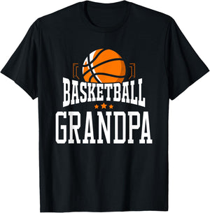 Basketball Grandpa Team Sports Fan T-Shirt - T-Shirt | Black