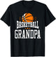 Basketball Grandpa Team Sports Fan T-Shirt - T-Shirt | Black
