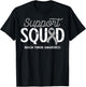 Brain Tumor Awareness Support Squad Warrior Survivor Crew T-Shirt - T-Shirt | Black