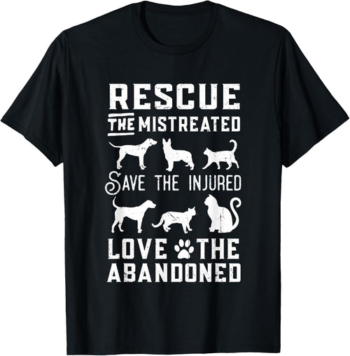 Dog Lover Cat Lover Rescue Save Love Animal Rescue Awareness Women Kids