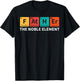 Father The Noble Element Science Teacher Scientist Dad T-Shirt - T-Shirt | Black