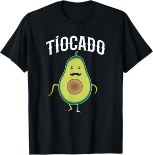 Tiocado Spanish Uncle Funny Avocado T-Shirt - T-Shirt | Black