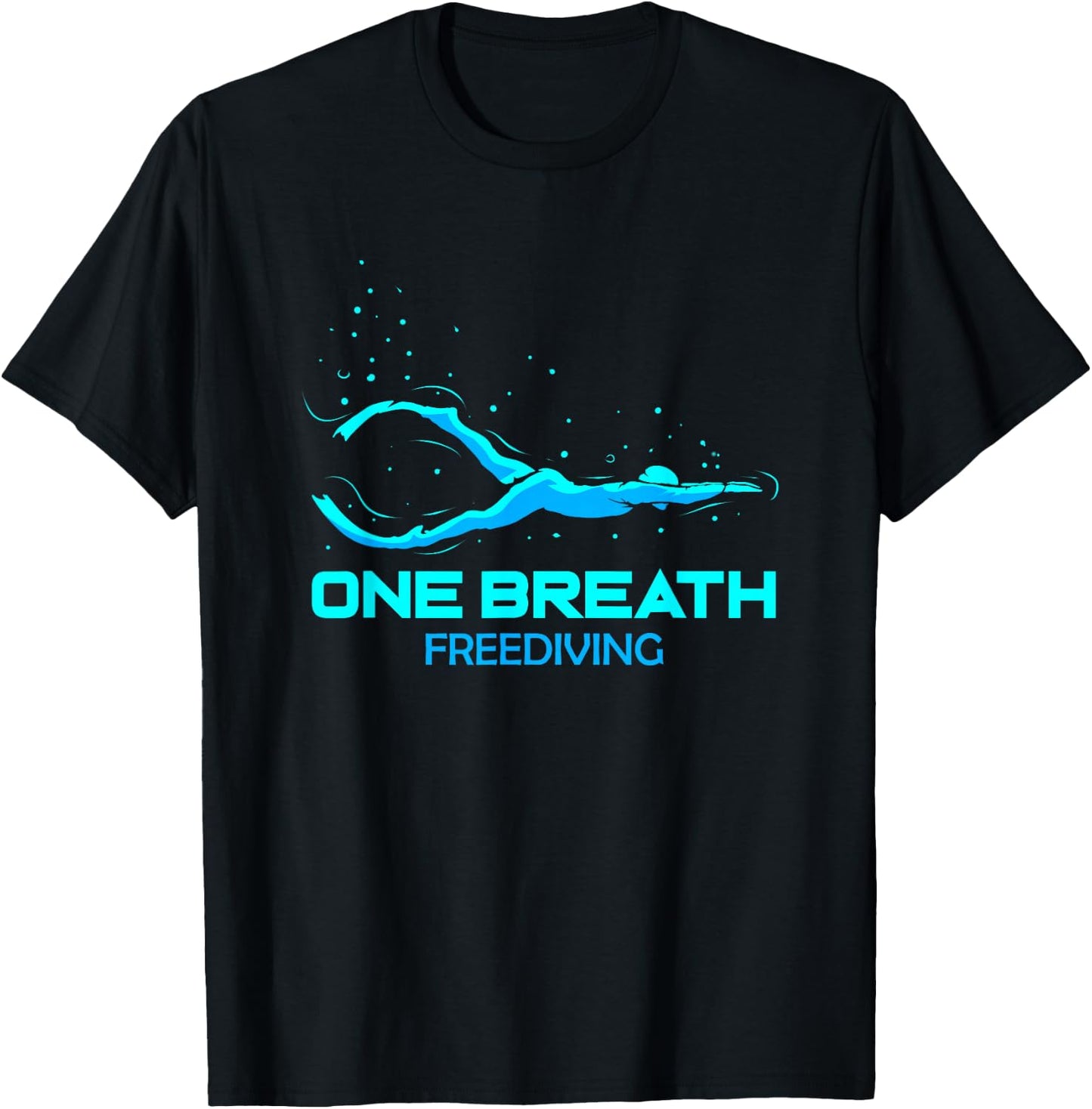 Freediver One Breath Diver Diving Freedive Scuba Diving Gift T-Shirt - T-Shirt | Black