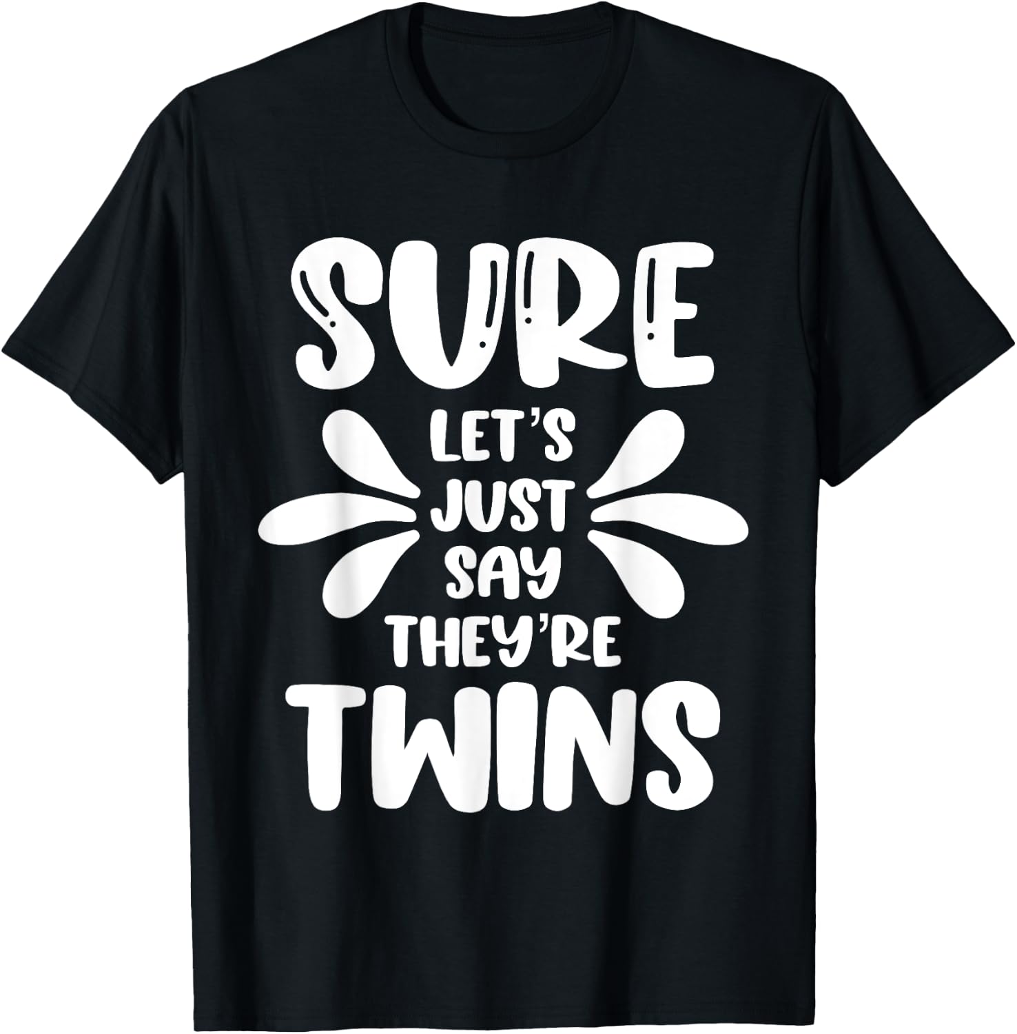 Funny Irish Twins Mom Of 2 Kids Close In Age 2 Boys 2 Girls T-Shirt - T-Shirt | Black