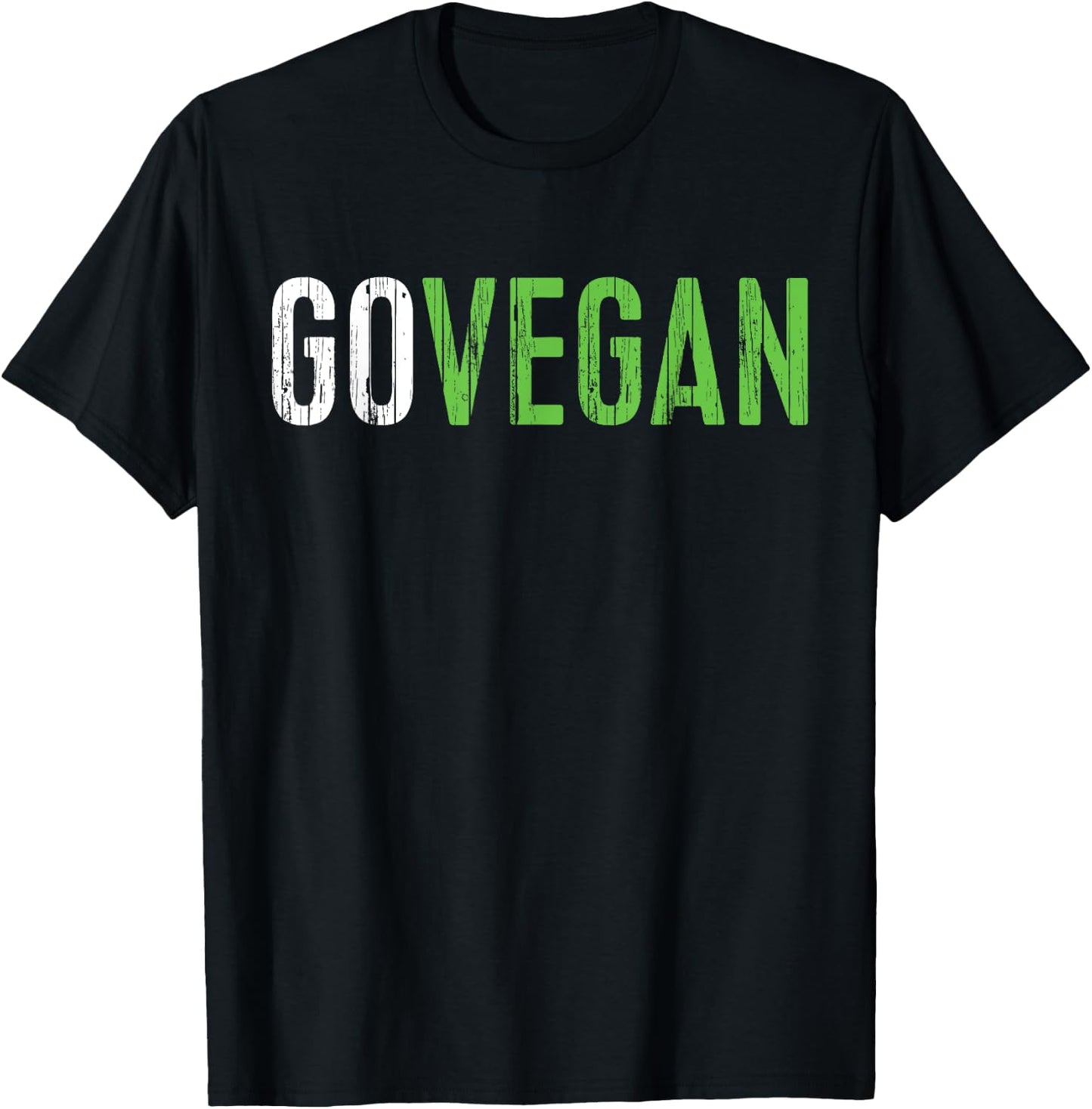 Go Vegan Shirt Men Women Kids Vegetarian T-Shirt - T-Shirt | Black