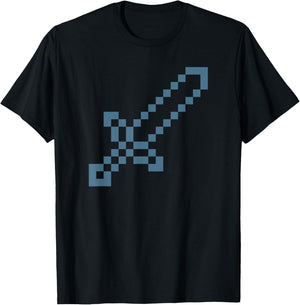 Minecraft Big Sword Icon T-Shirt - T-Shirt | Black