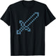 Minecraft Big Sword Icon T-Shirt - T-Shirt | Black