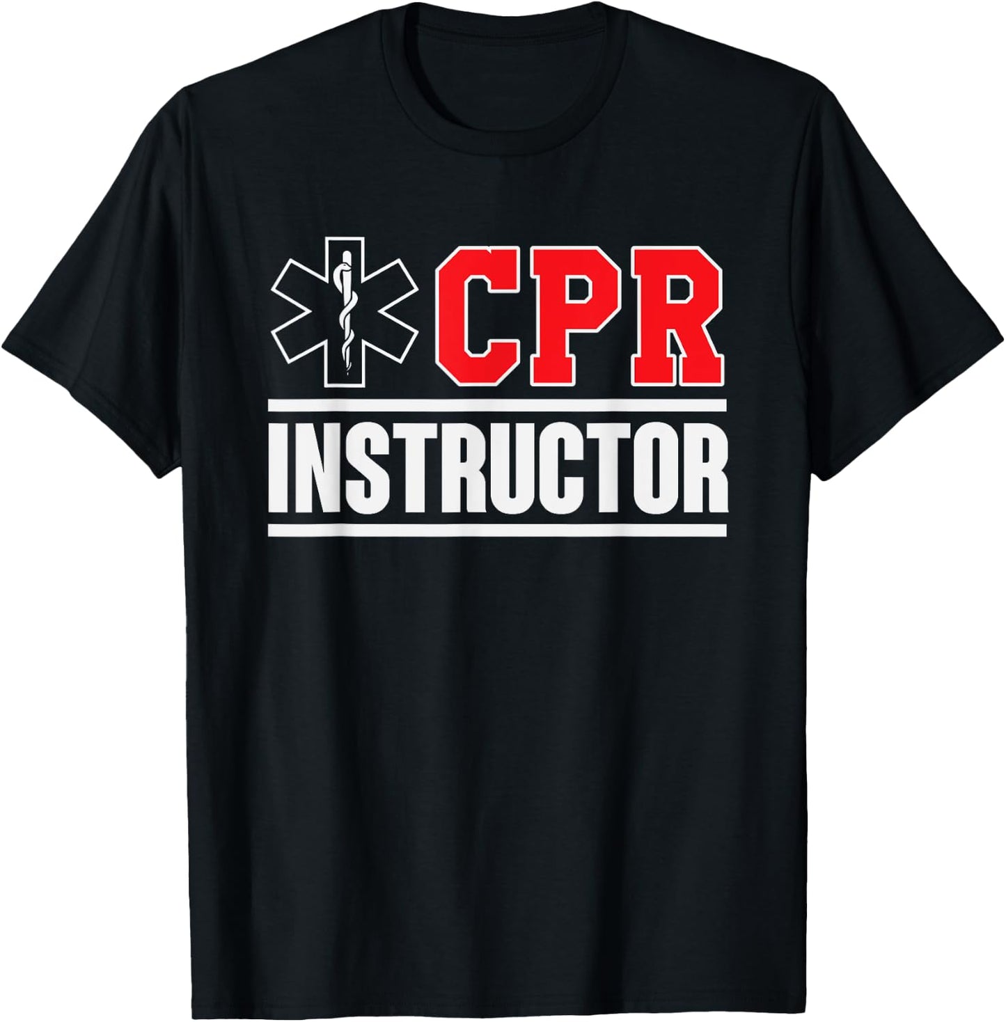 CPR Instructor design Training and Teaching EMS Ambulance T-Shirt - T-Shirt | Black