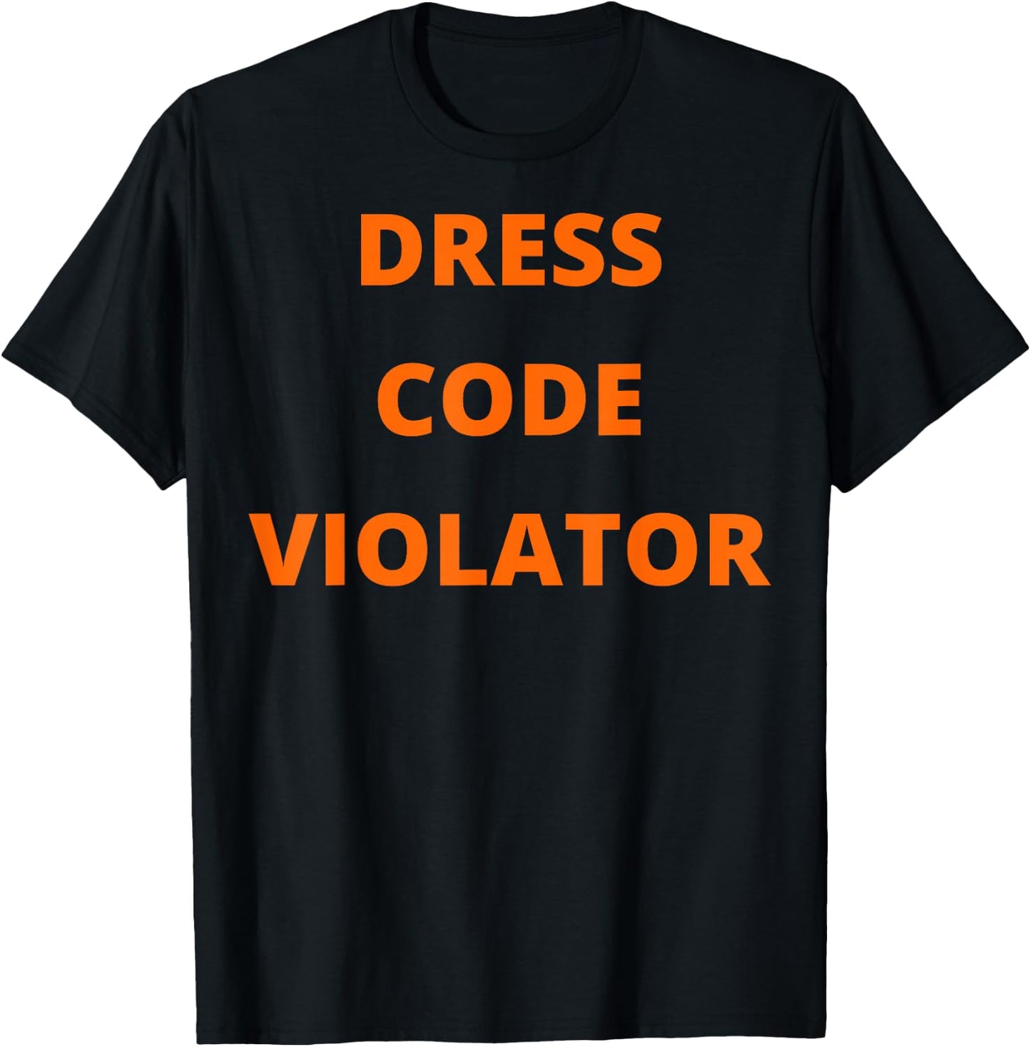 JoeHx Dress Code Black -Adults, -Kids Cotton 100% Classic Fit Collarless Round Neck Short Sleeve Text-Based Small T-Shirt - T-Shirt | Black