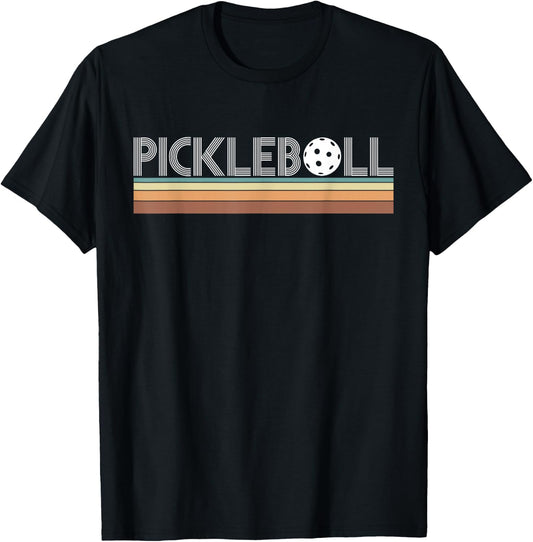 Vintage retro pickleball T-Shirt - T-Shirt | Black