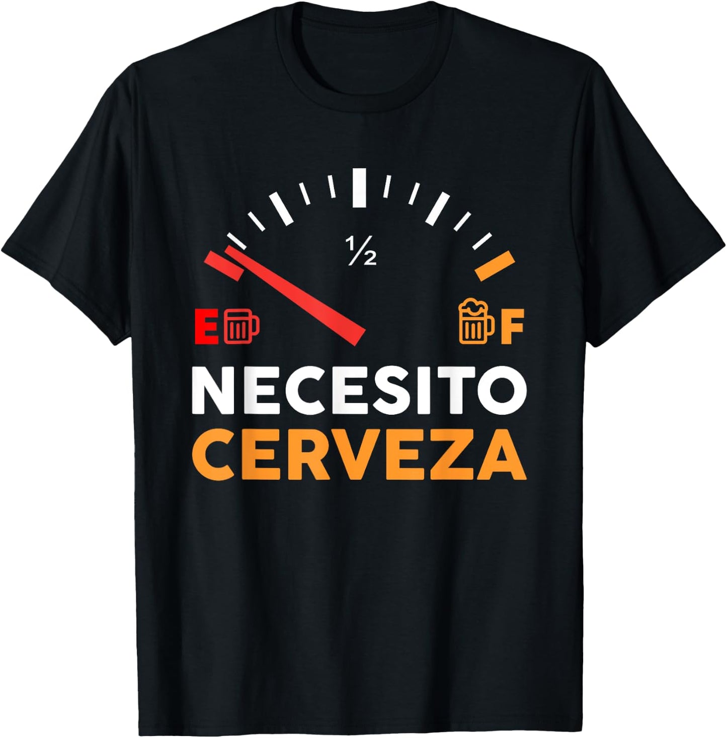 Necesito Cervesa Beer Shirt Oktoberfest Cinco De Mayo Shirt T-Shirt - T-Shirt | Black
