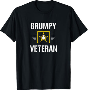 Grumpy Veteran T-Shirt - T-Shirt | Black