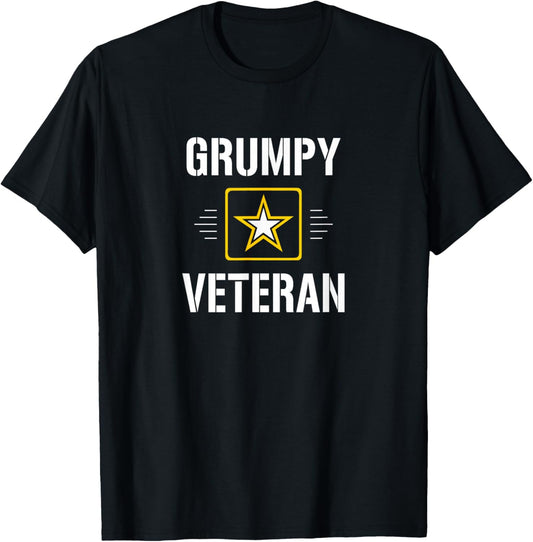 Grumpy Veteran T-Shirt - T-Shirt | Black
