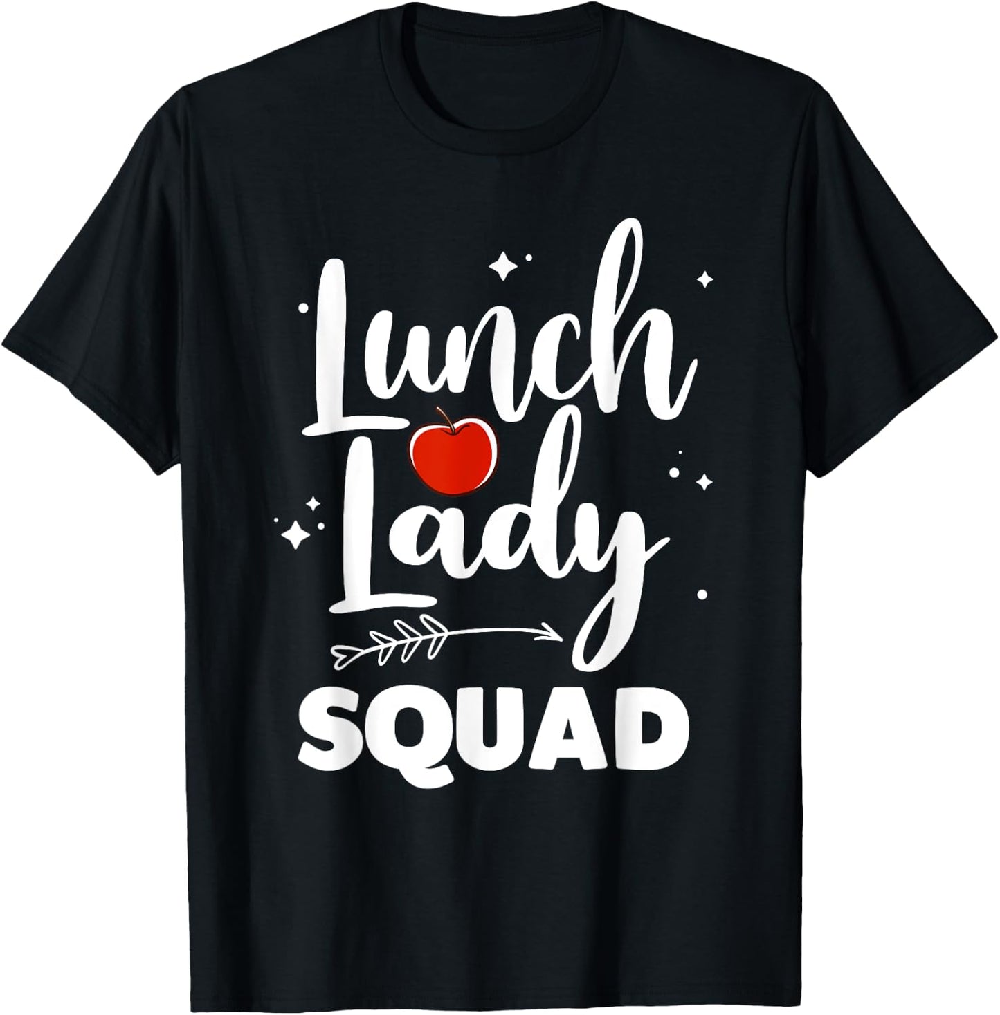 Cute Lunch Lady Art Women Girl Lunch Cafeteria Monitor Lover T-Shirt - T-Shirt | Black