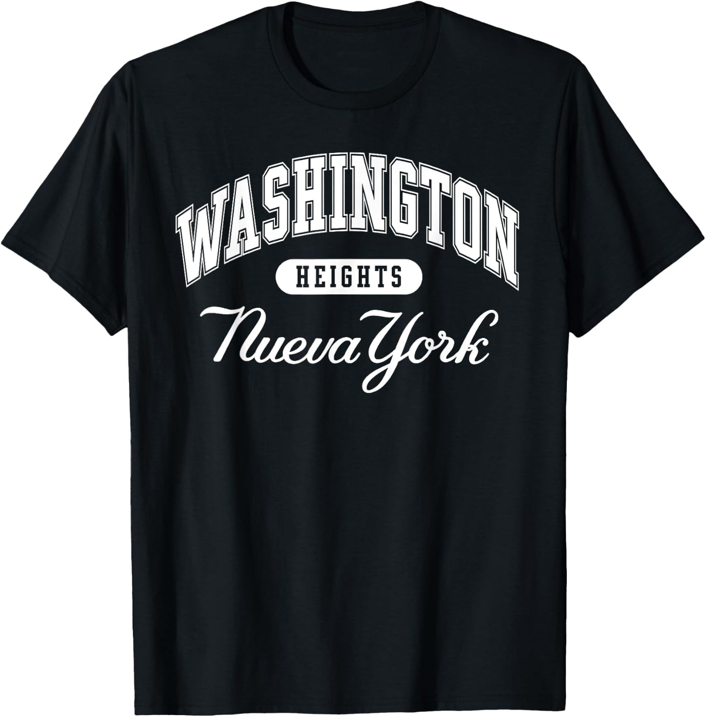 Washington Heights Nueva York - New York Vintage Retro T-Shirt - T-Shirt | Black