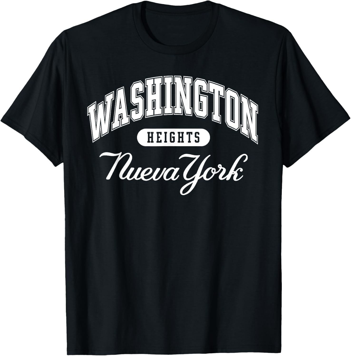 Washington Heights Nueva York - New York Vintage Retro T-Shirt - T-Shirt | Black