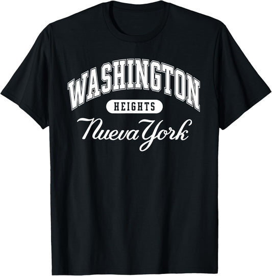 Washington Heights Nueva York - New York Vintage Retro T-Shirt - T-Shirt | Black