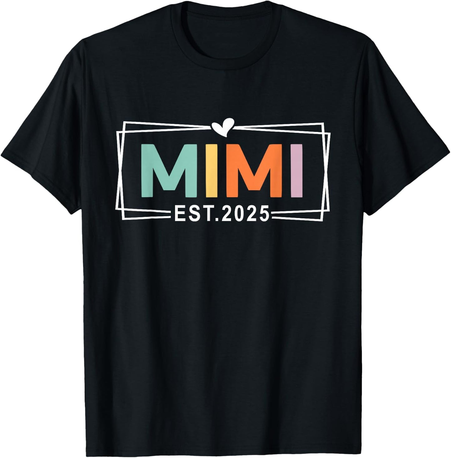 Est 2025 Family Matching Outfits Announcement Mimi Est 2025 Promoted To Grandma 2025 Mimi To Be Black Women's Casual Sleeveless Small T-Shirt - T-Shirt | Black