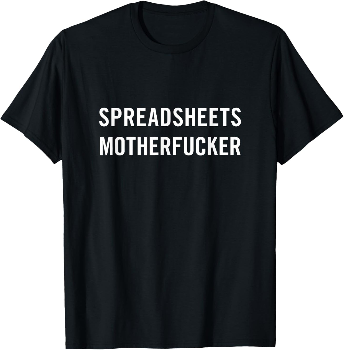 Funny Project Manager Accounting CPA Spreadsheet Nerd T-Shirt - T-Shirt | Black