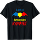 Patriotic Romanian Vampire Halloween Romania Flag T-Shirt - T-Shirt | Black