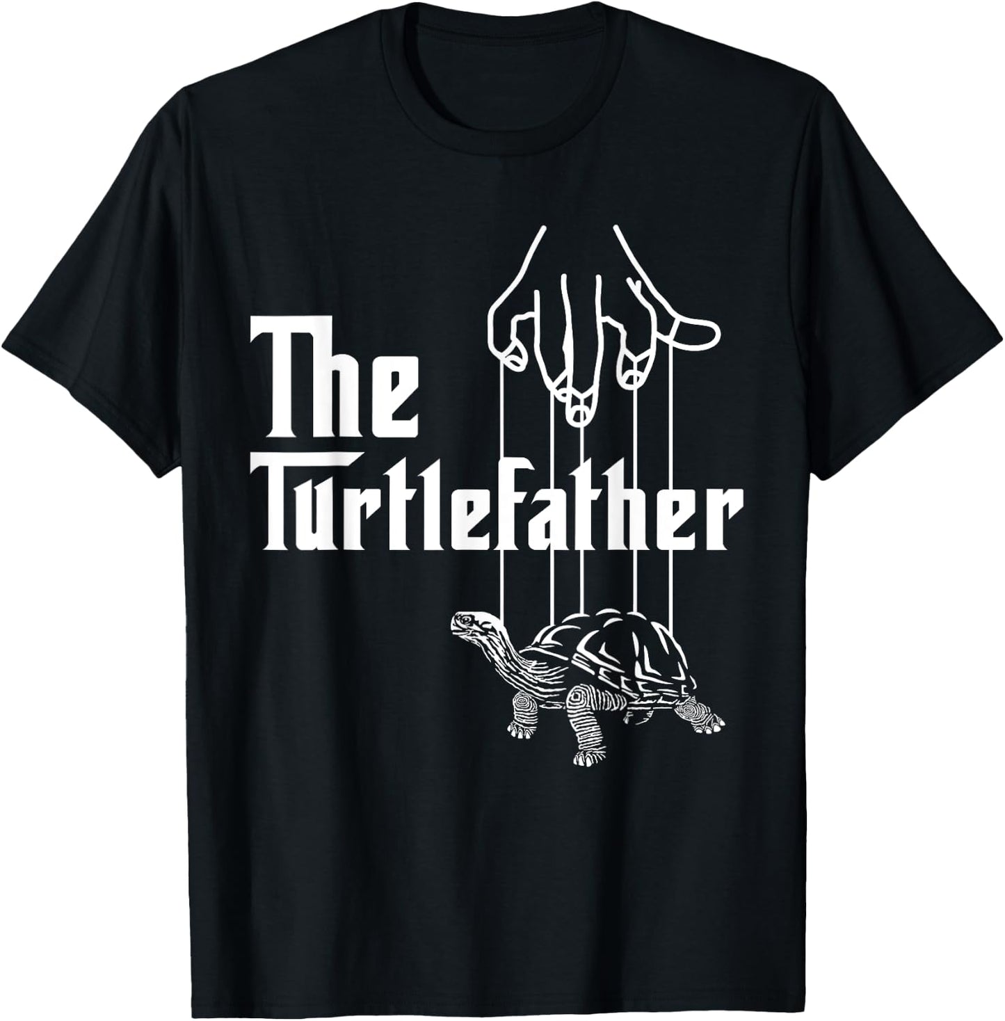 The Turtlefather Sea Turtle Dad Fathers Day Tortoise T-Shirt - T-Shirt | Black