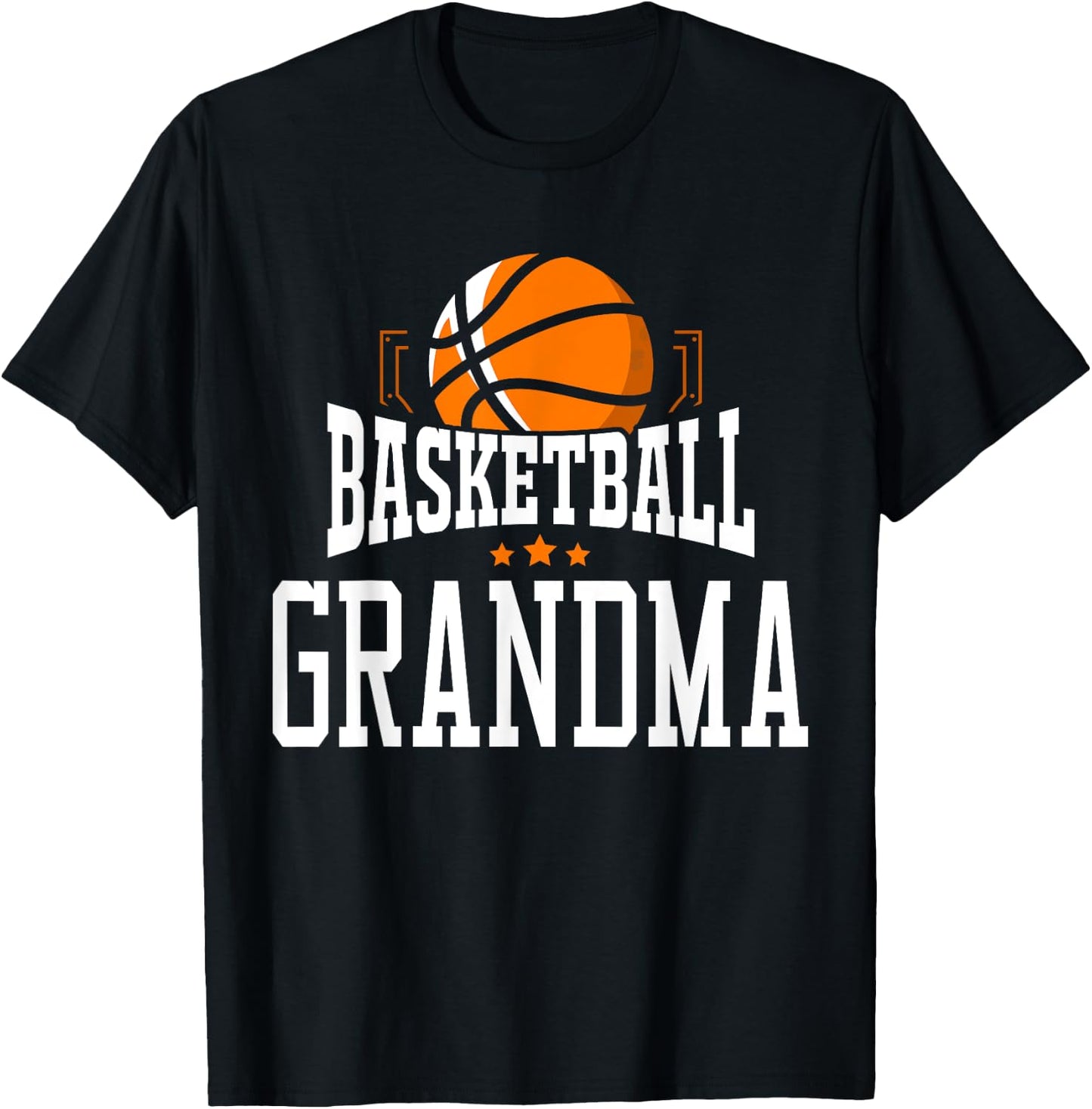 Basketball Grandma Team Sports Fan T-Shirt - T-Shirt | Black