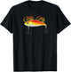Bite Me Funny Fishing Lure Print On Back Of Shirt T-Shirt - T-Shirt | Black