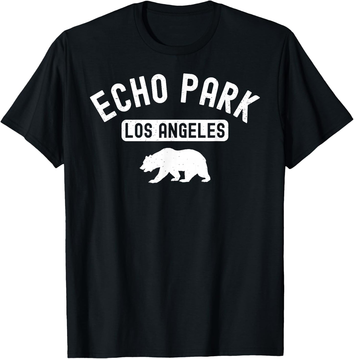 Echo Park Los Angeles City Street Sunset Alvarado Lake 323 T-Shirt - T-Shirt | Black