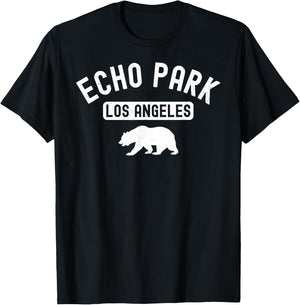 Echo Park Los Angeles City Street Sunset Alvarado Lake 323 T-Shirt - T-Shirt | Black