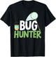 Bug Hunter Entomology Insect Catching Ladybug Butterfly T-Shirt - T-Shirt | Black