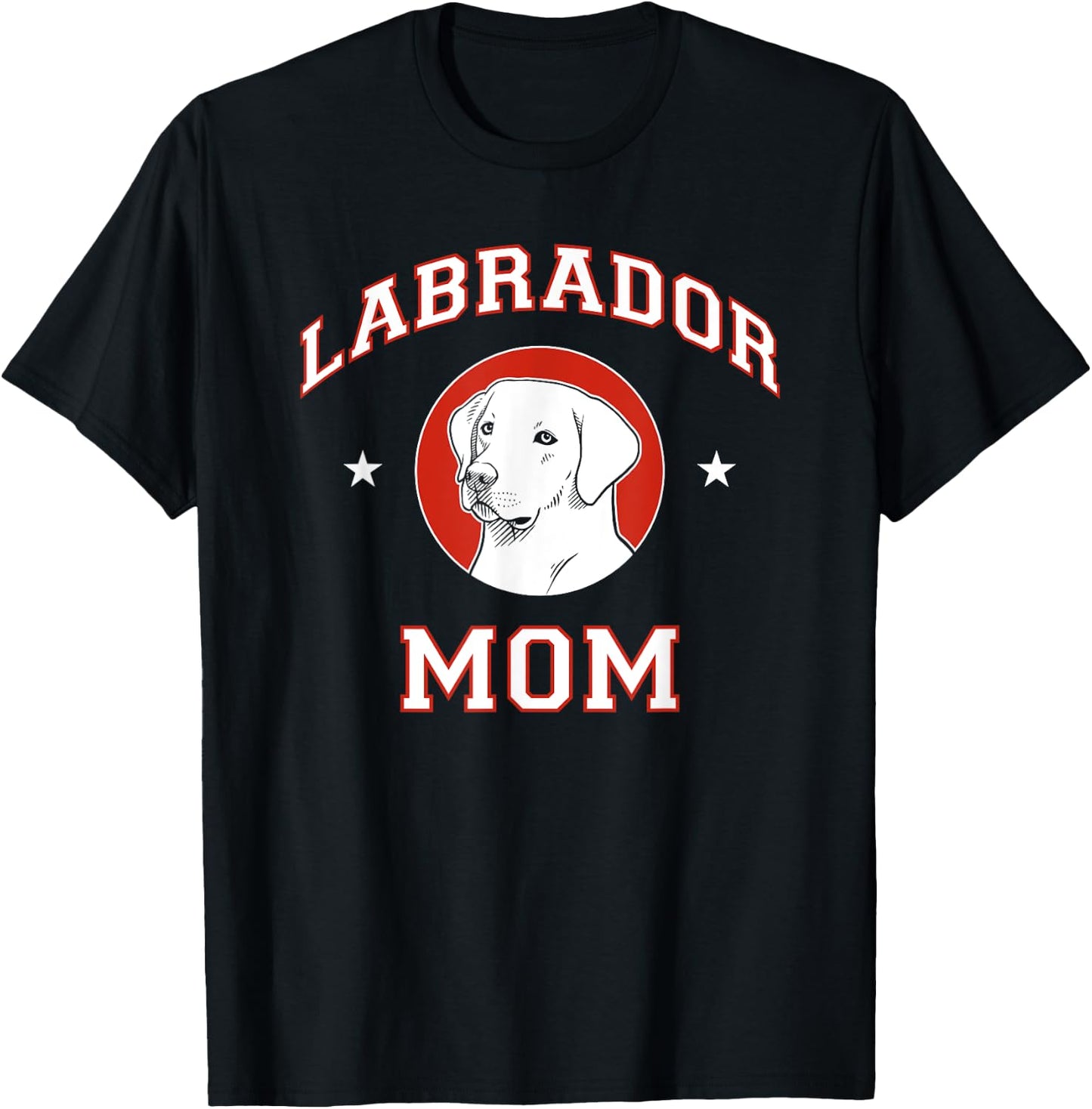 Labrador Retriever Mom Dog Mother Men Women Girls Kids T-Shirt - T-Shirt | Black