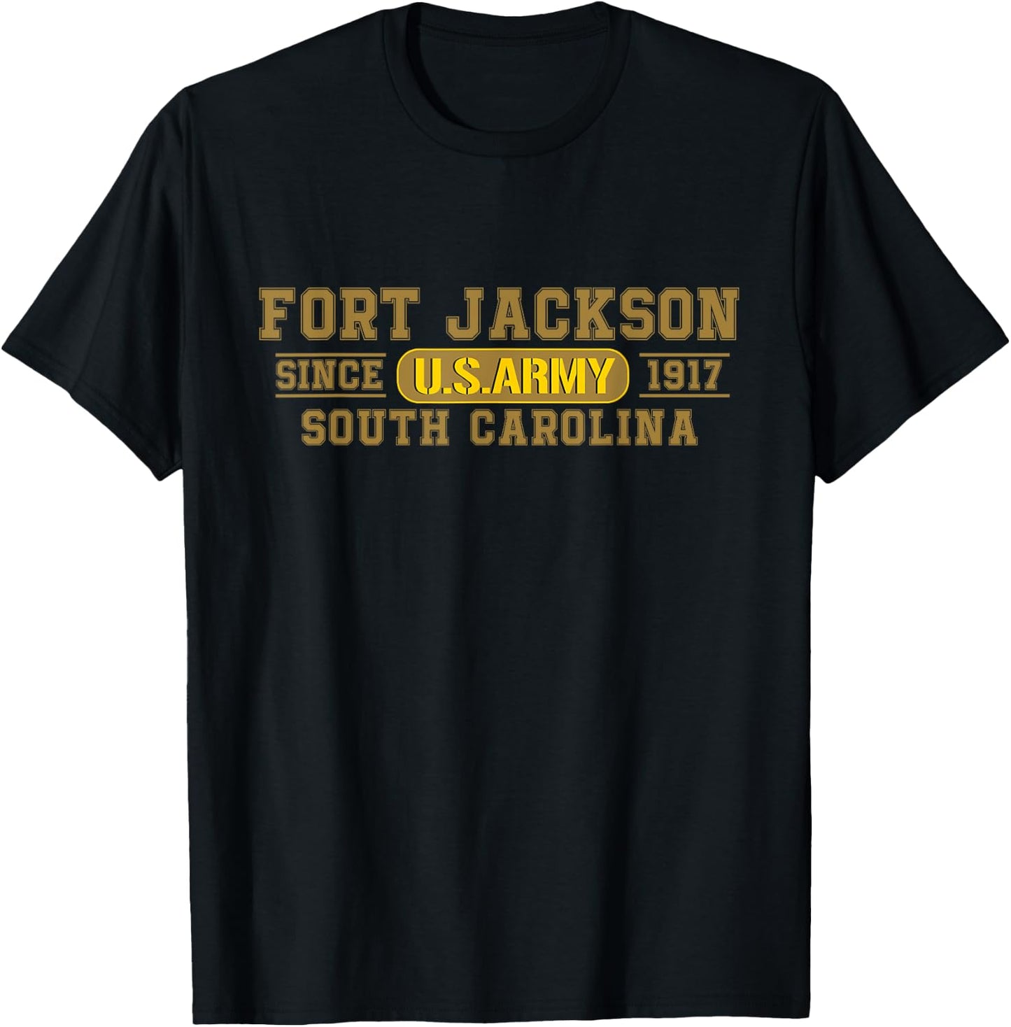 Fort Jackson Army Basic Training South Carolina SC T-Shirt - T-Shirt | Black