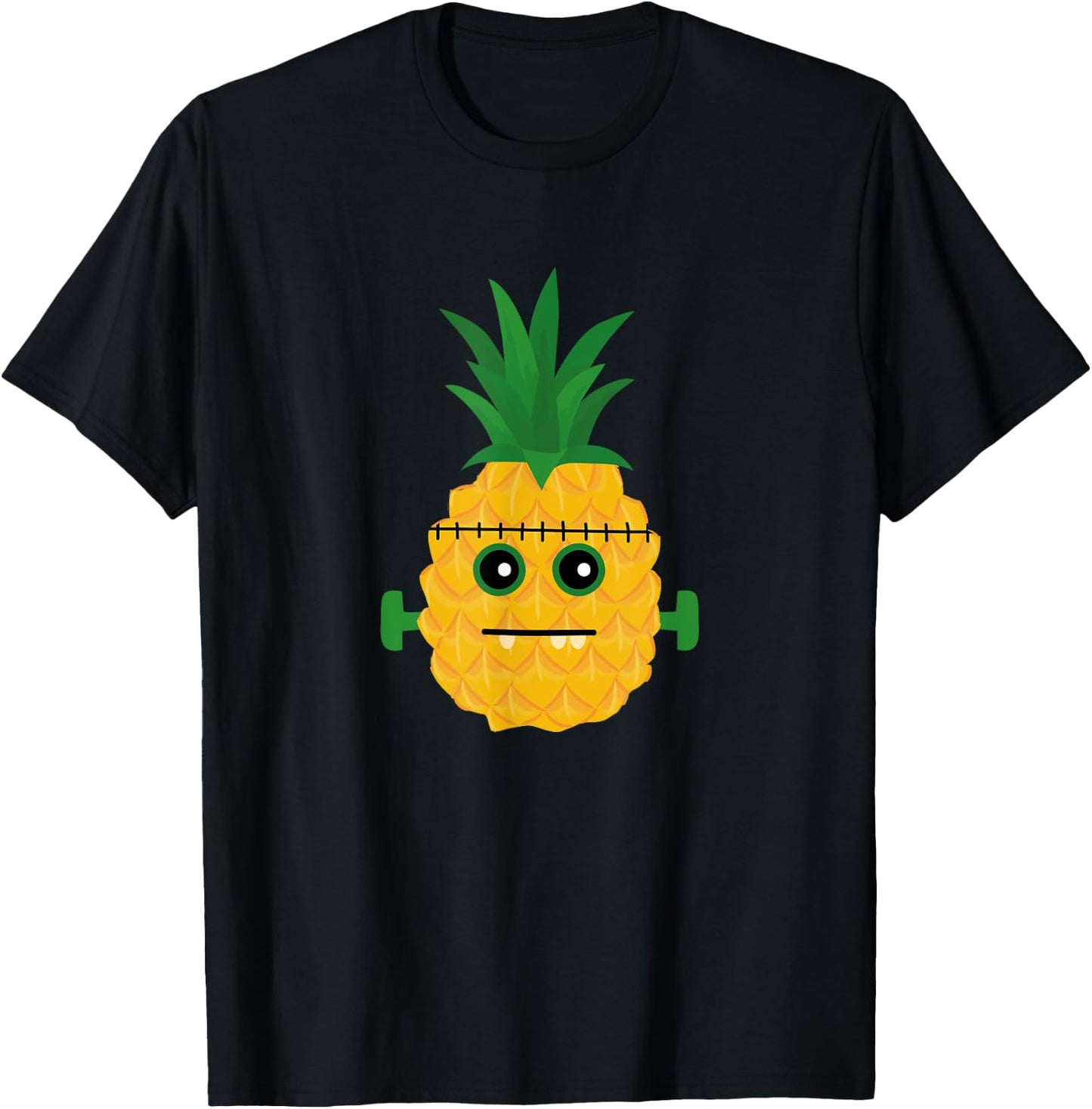 Halloween Horror Pineapple Monster T-Shirt - T-Shirt | Black