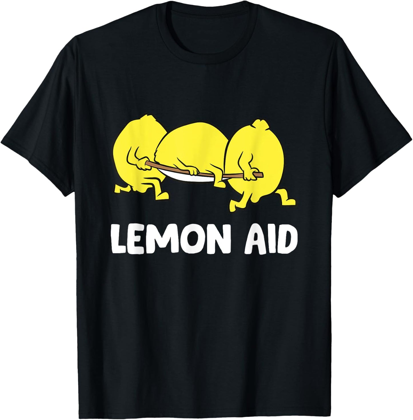 Lemon Aid Funny Lemonade Funny Lemons T-Shirt - T-Shirt | Black