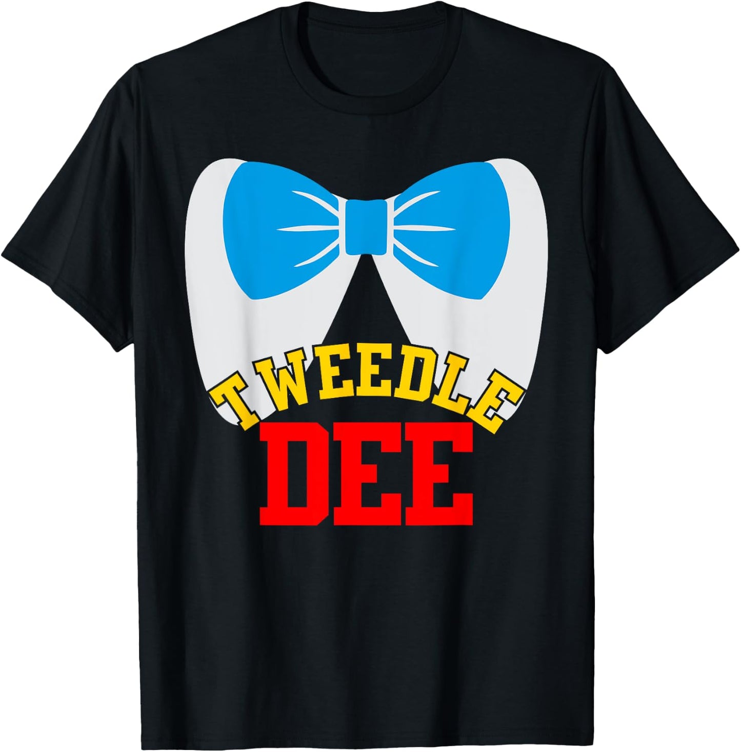 Tweedle Dee Dum Funny Matching Halloween Costume for Couples T-Shirt - T-Shirt | Black