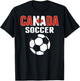 Proud Canada Soccer Lovers Jersey - Canadian Football Fans T-Shirt - T-Shirt | Black