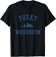 Forks Washington Mountain Graphic T-Shirt - T-Shirt | Black