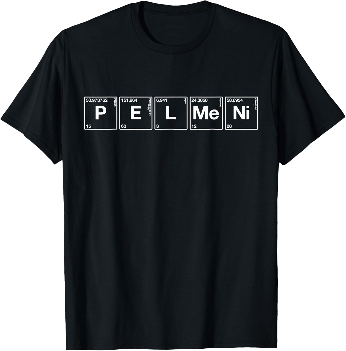 Pelmeni - Funny Russian Food Gift Vintage Russia Science T-Shirt - T-Shirt | Black