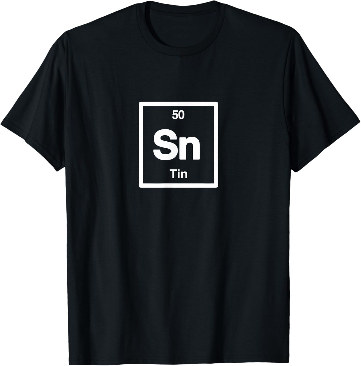 Tin - Sn - Periodic Table of Elements - Science Gifts T-Shirt - T-Shirt | Black