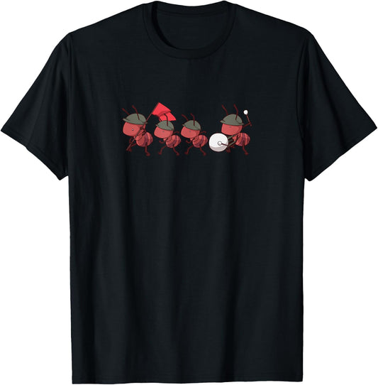 Matching Ants Gift - Funny Ants Go Marching T-Shirt - T-Shirt | Black