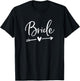 Bride Shirt With Cute Arrow Navy Blue T-Shirt - T-Shirt | Black